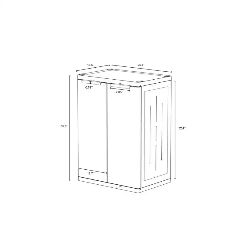 Armoire de rangement en plastique