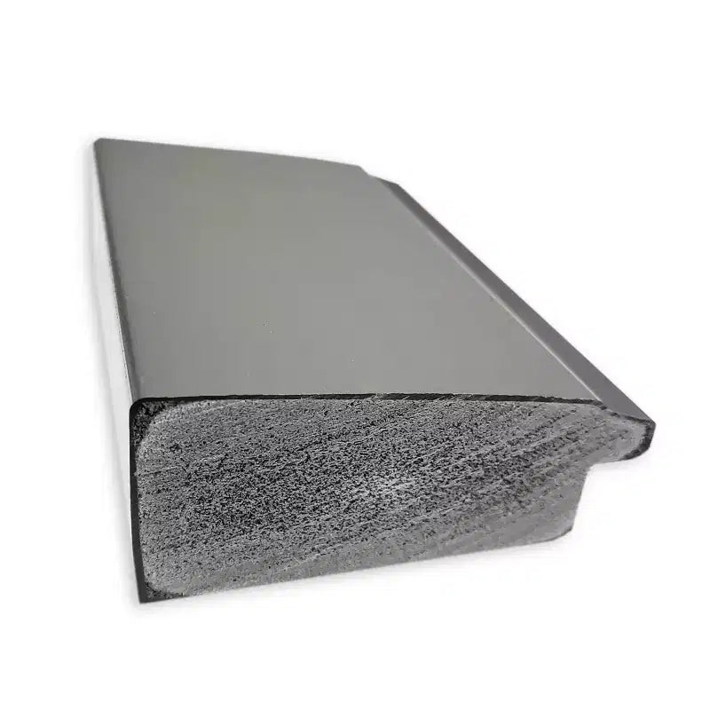 Miroir de salle de bain rectangulaire en nickel brossé