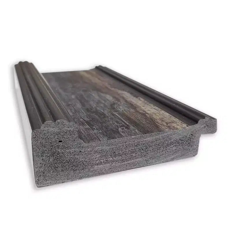 Miroir de sol gris anthracite uni sans biseaux
