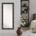 Miroir de sol gris anthracite uni sans biseaux