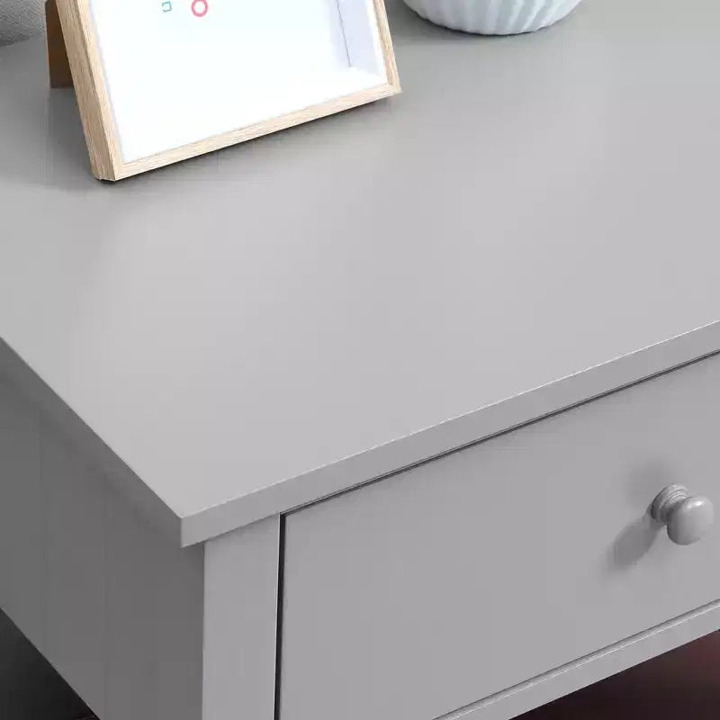 Table d'appoint double plateau avec tiroirs et étagères de rangement