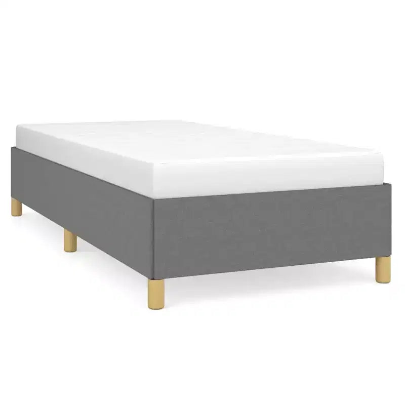 Cadre de lit, gris foncé, lit simple/double extra-large