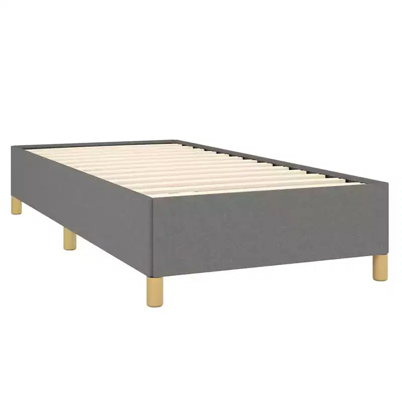 Cadre de lit, gris foncé, lit simple/double extra-large