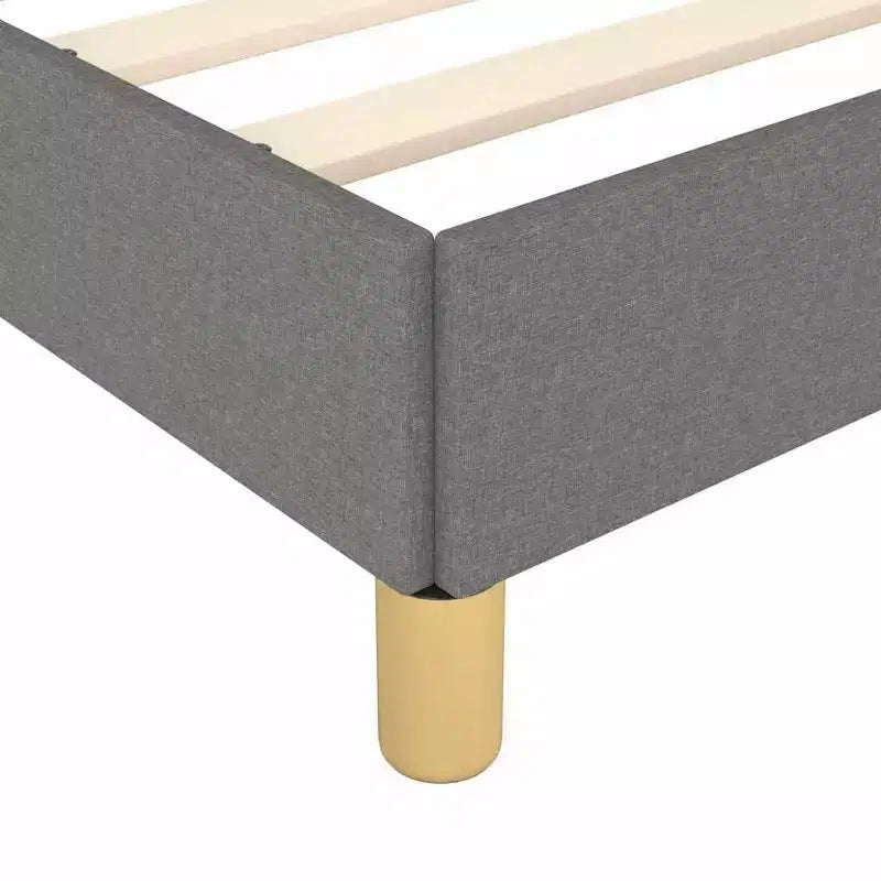 Cadre de lit, gris foncé, lit simple/double extra-large