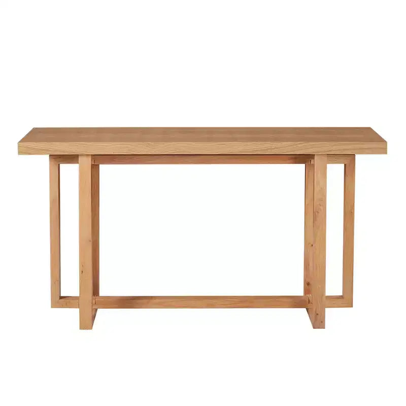 Table moderne rectangulaire en bois à bords étroits