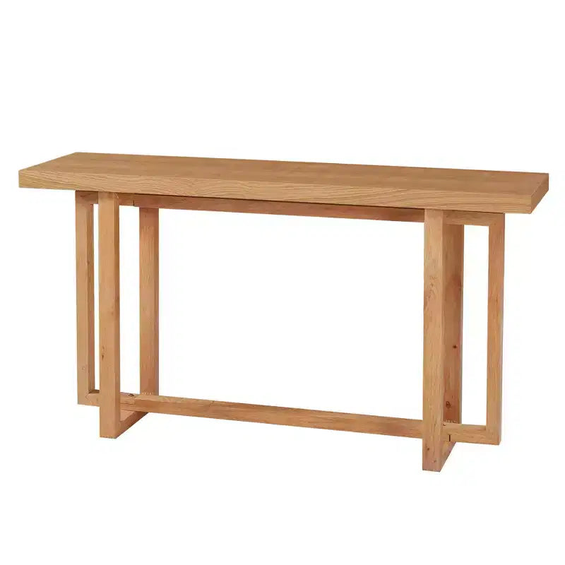 Table moderne rectangulaire en bois à bords étroits