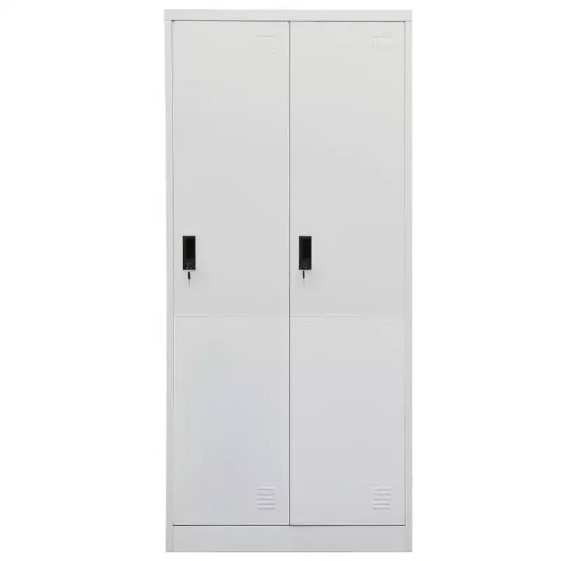Armoire blanche en acier Grande armoire rectangulaire moderne