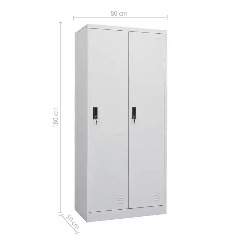 Armoire blanche en acier Grande armoire rectangulaire moderne