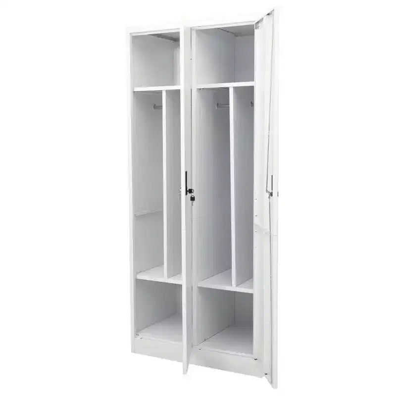 Armoire blanche en acier Grande armoire rectangulaire moderne