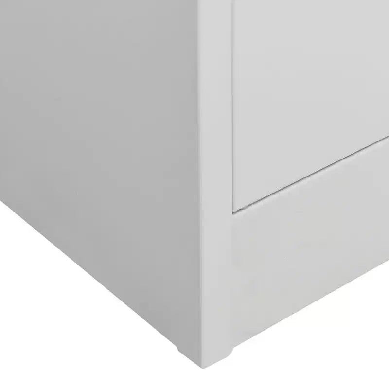 Armoire blanche en acier Grande armoire rectangulaire moderne