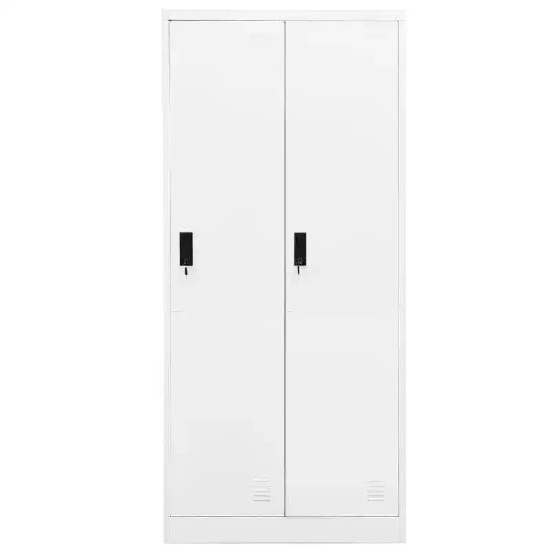 Armoire blanche en acier Grande armoire rectangulaire moderne