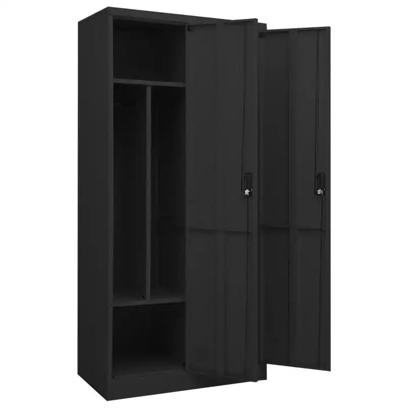 Armoire blanche en acier Grande armoire rectangulaire moderne