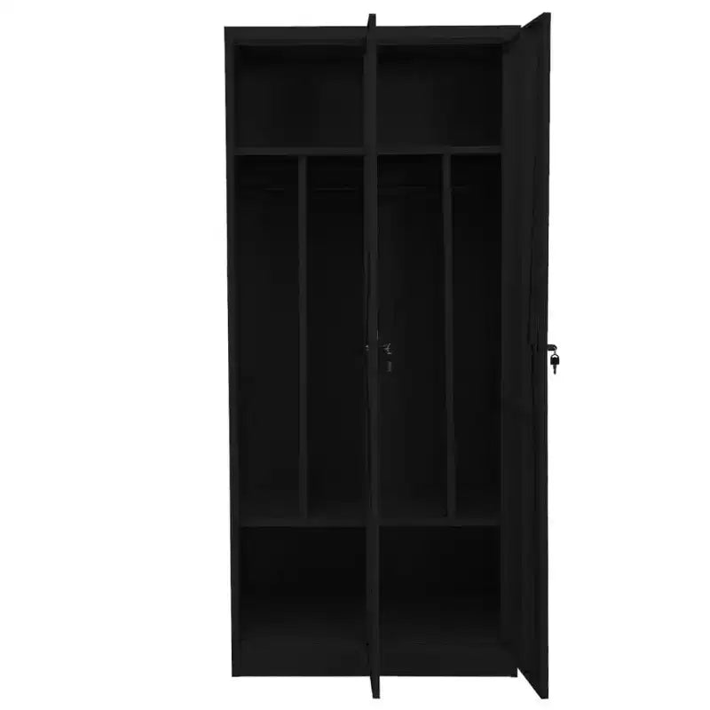 Armoire blanche en acier Grande armoire rectangulaire moderne