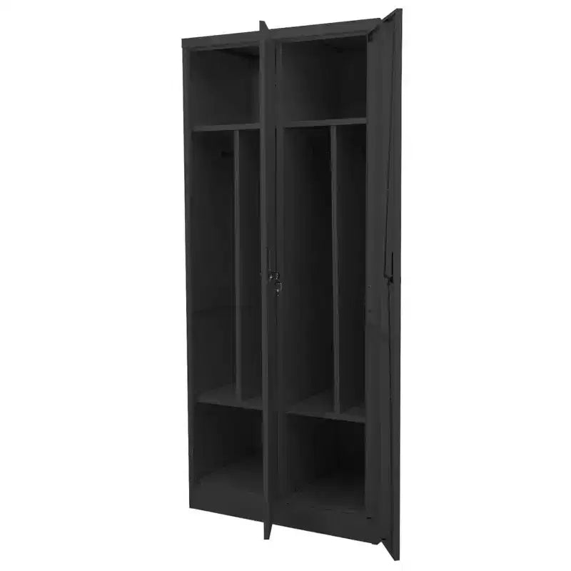 Armoire blanche en acier Grande armoire rectangulaire moderne