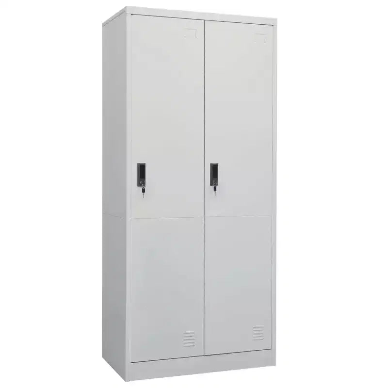 Armoire blanche en acier Grande armoire rectangulaire moderne