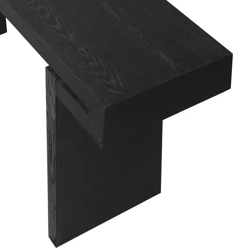 Console d'entrée de style ferme moderne, placage de bois, peut être utilisée comme table d'appoint pour canapé.