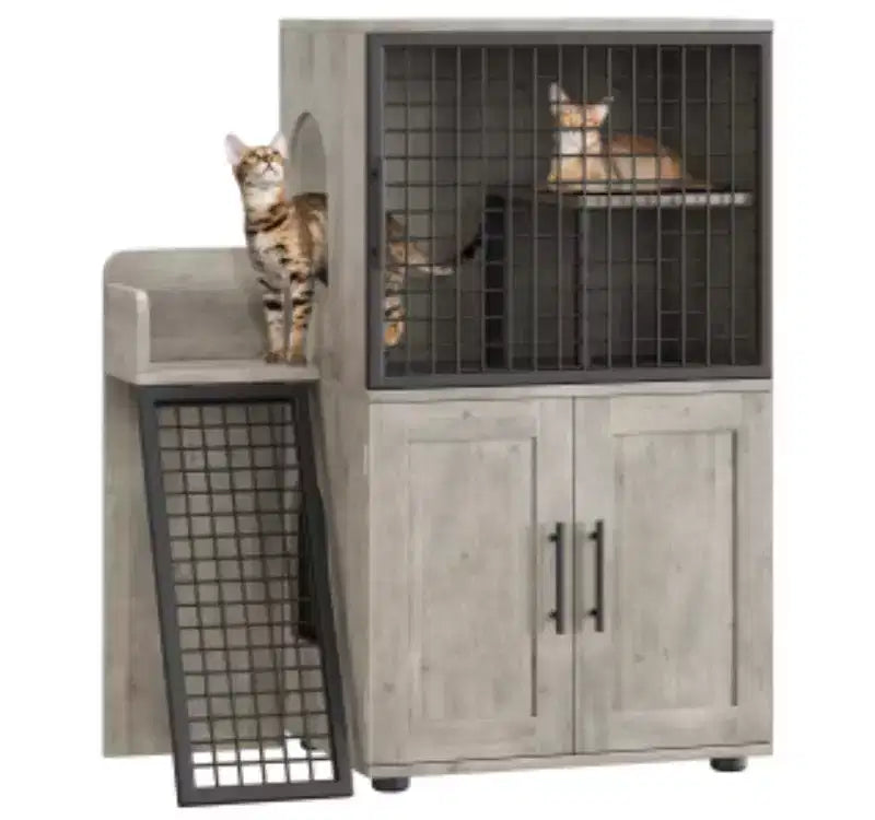 Maison de toilette pour chat de style villa
