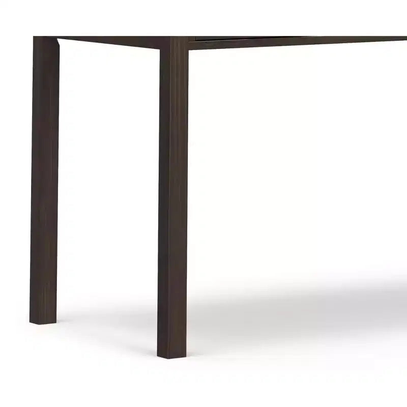 Bureau en bois massif de style moderne, couleur noyer chaleureux