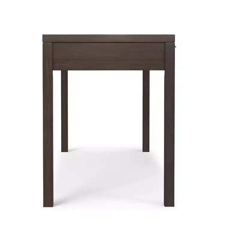 Bureau en bois massif de style moderne, couleur noyer chaleureux