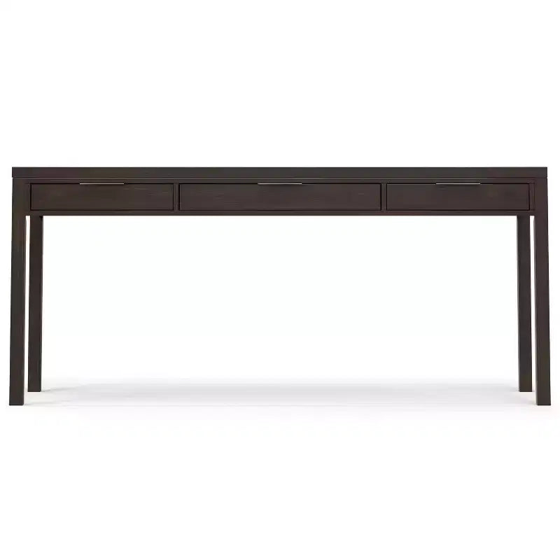 Bureau en bois massif de style moderne, couleur noyer chaleureux