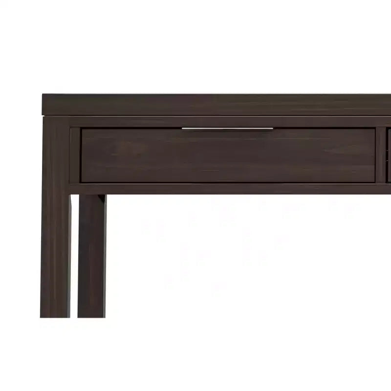 Bureau en bois massif de style moderne, couleur noyer chaleureux