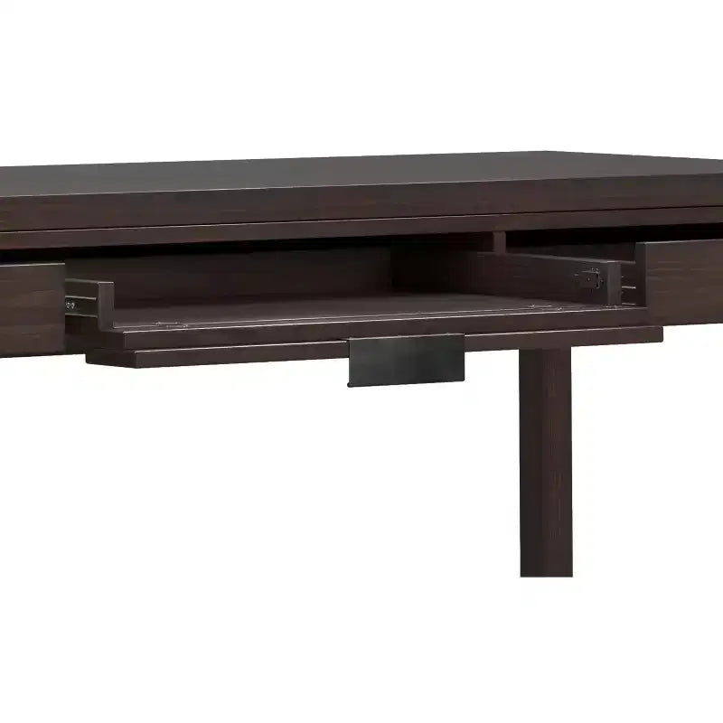 Bureau en bois massif de style moderne, couleur noyer chaleureux