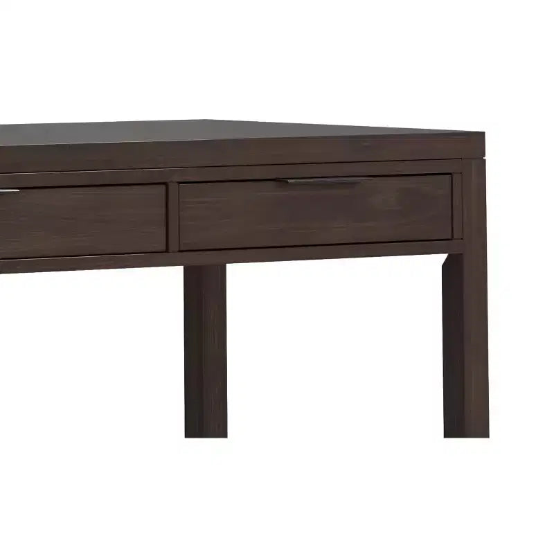 Bureau en bois massif de style moderne, couleur noyer chaleureux