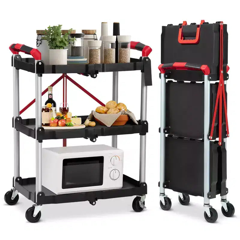Poussette multifonctionnelle pliable à trois couches