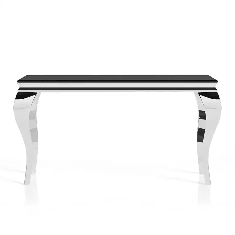 Table d'appoint de canapé avec plateau en verre