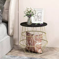 Table basse d'angle/Table de chevet ronde pour canapé