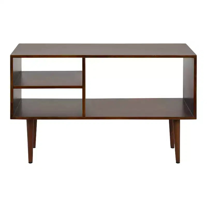 Console en bois rectangulaire, brun noyer