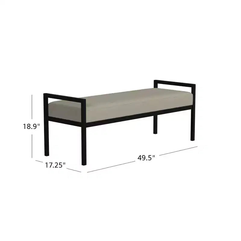 Banc moderne en métal