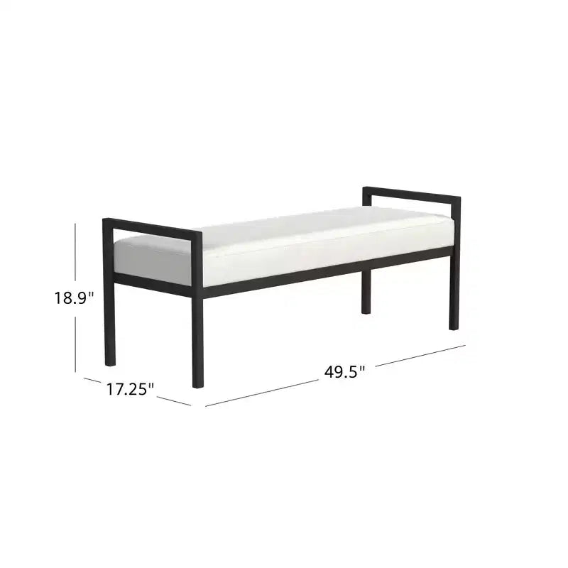 Banc moderne en métal
